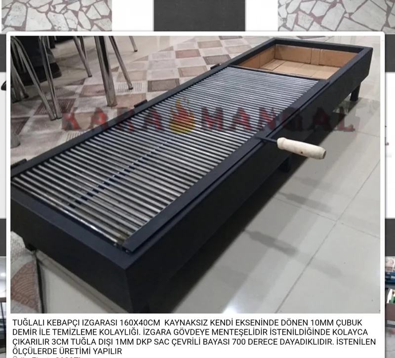 tuğlalı kebapcı mangalı